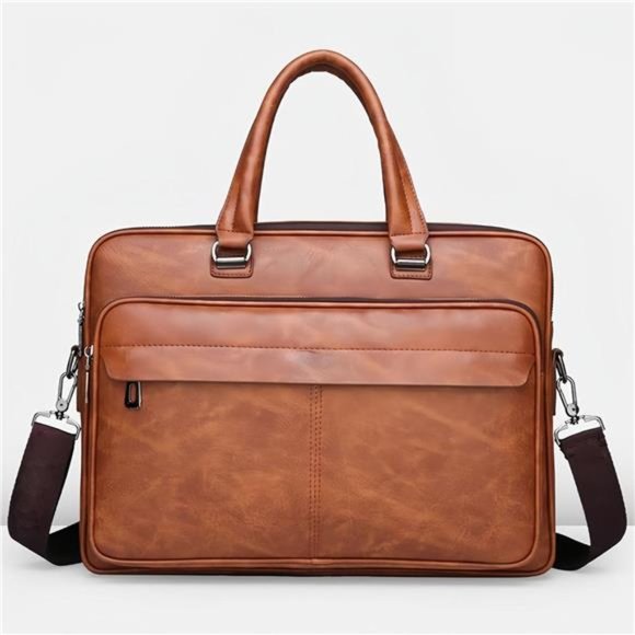 leather Laptop Bag for Men 16.1 inch,Premium Laptop Briefcase Fits,onvertible - Picture 3 of 7